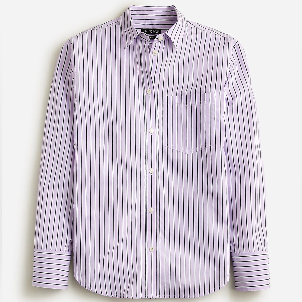 J.Crew Garçon classic shirt in striped cotton poplin EUC